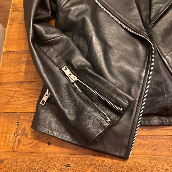 SANDRO Leather Jacket - Picture 3 of 7